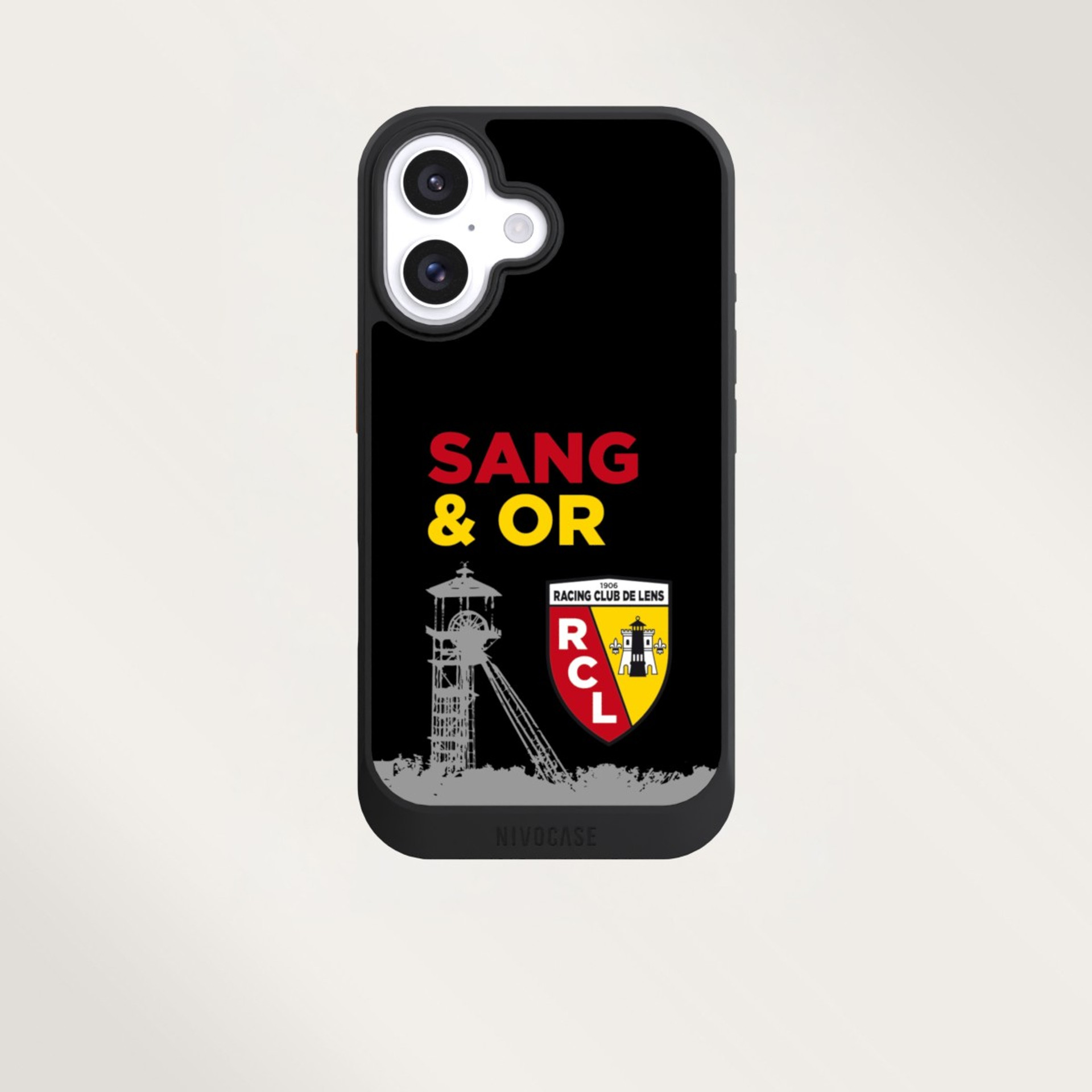 Étui pour téléphone portable NIVOCASE orné d'un motif de RC Lens