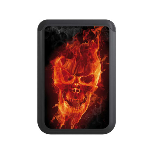  Cardholder Burning Skull
