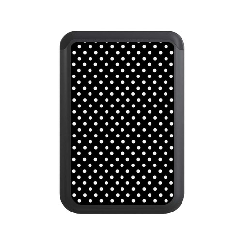  Cardholder Confettis blancs sur fond noir