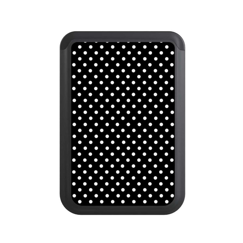  Cardholder Confettis blancs sur fond noir