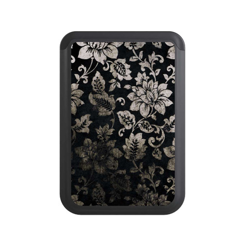  Cardholder Silber Schwarz Vintage