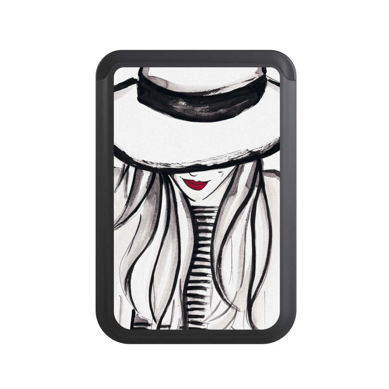  Cardholder Fille avec Chapeau