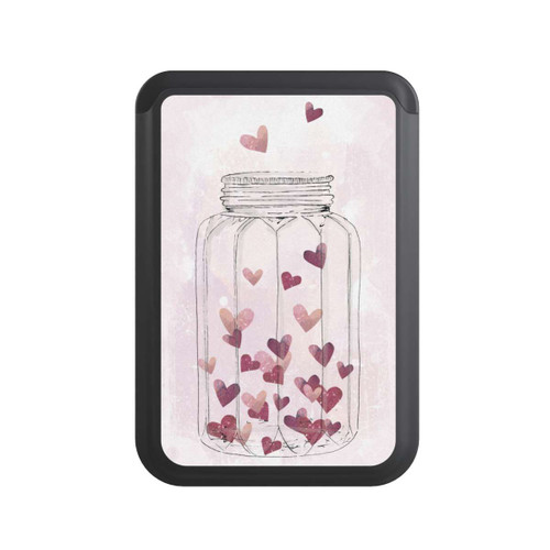  Cardholder Herzen im Glas
