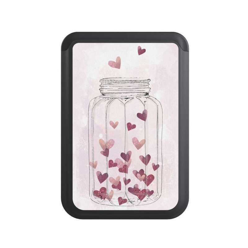  Cardholder Heart in Glass
