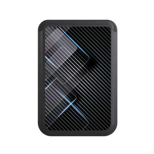  Cardholder Blaue Linien auf Karbon