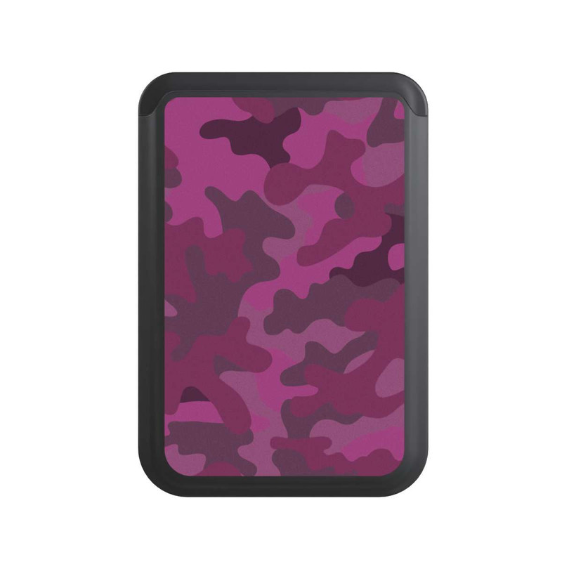  Cardholder Pink Denim Camo