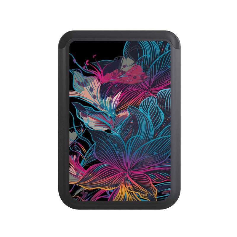  Cardholder Le pouvoir des fleurs néon