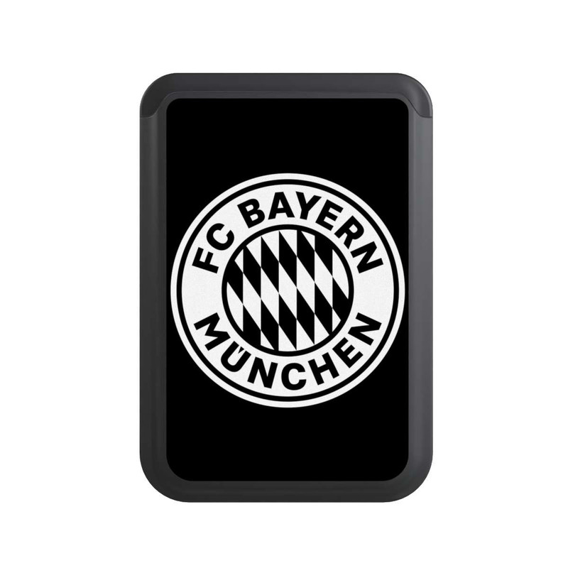  Cardholder Klassisches FCB Logo Klein - Weiß auf Schwarz