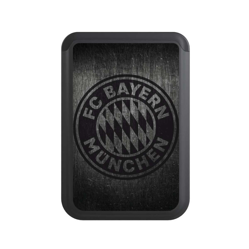  Cardholder Metalllook FCB Logo einfarbig