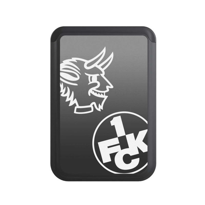  Cardholder Teufelskopf FCK auf Schwarz