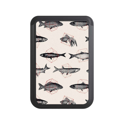  Cardholder Fische in Geometrie