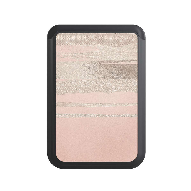  Cardholder Glitzerschichten (Rosé/Silver) Glitterlook