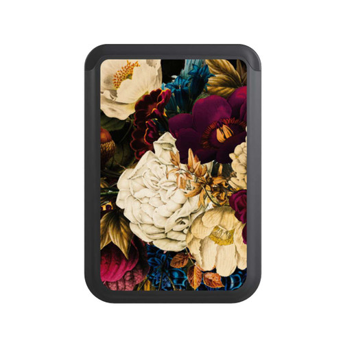  Cardholder Dark Vintage Flowers