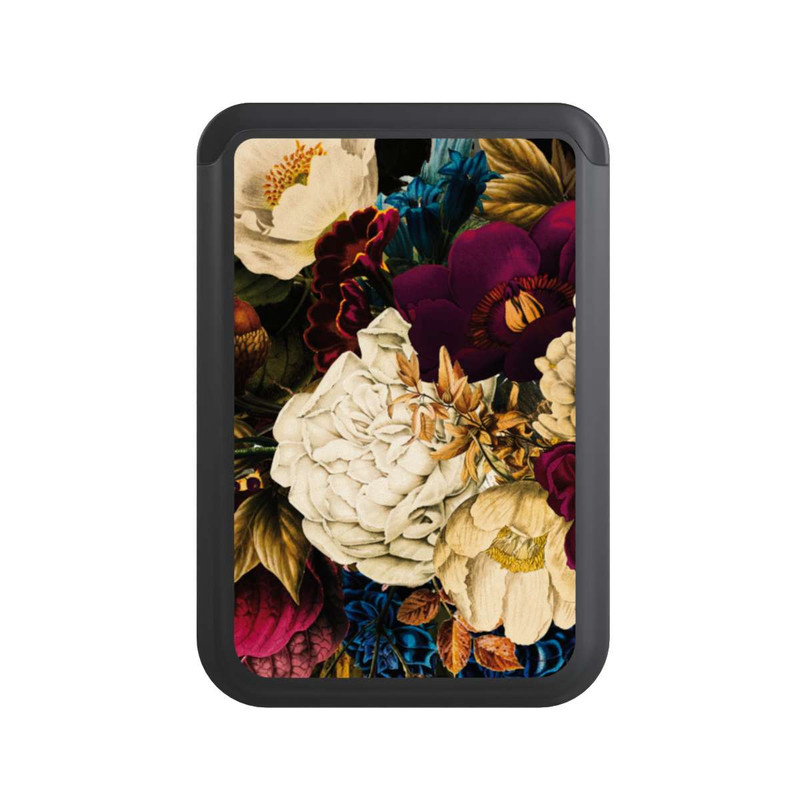  Cardholder Fleurs vintage sombres