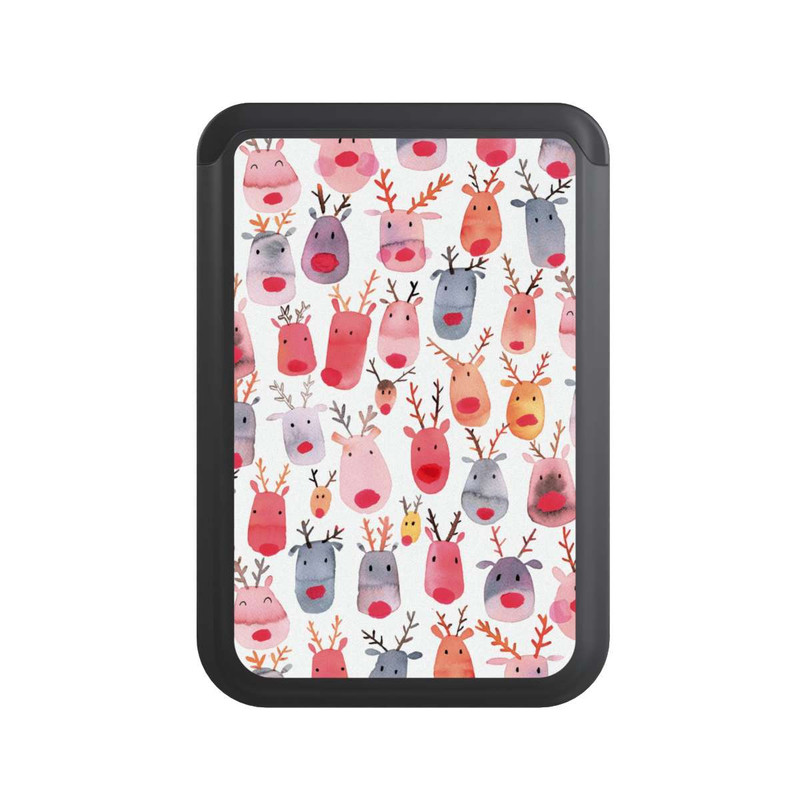  Cardholder Aquarelle de renne mignon