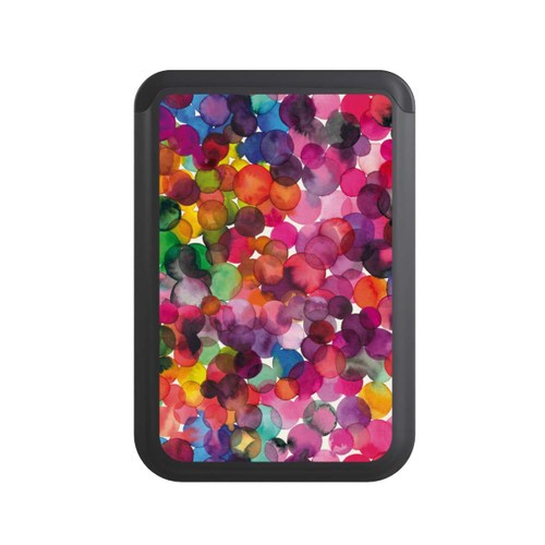  Cardholder Overlapped Watercolor Dots