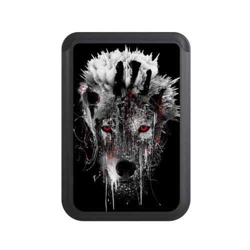  Cardholder Rote Augen Wolf