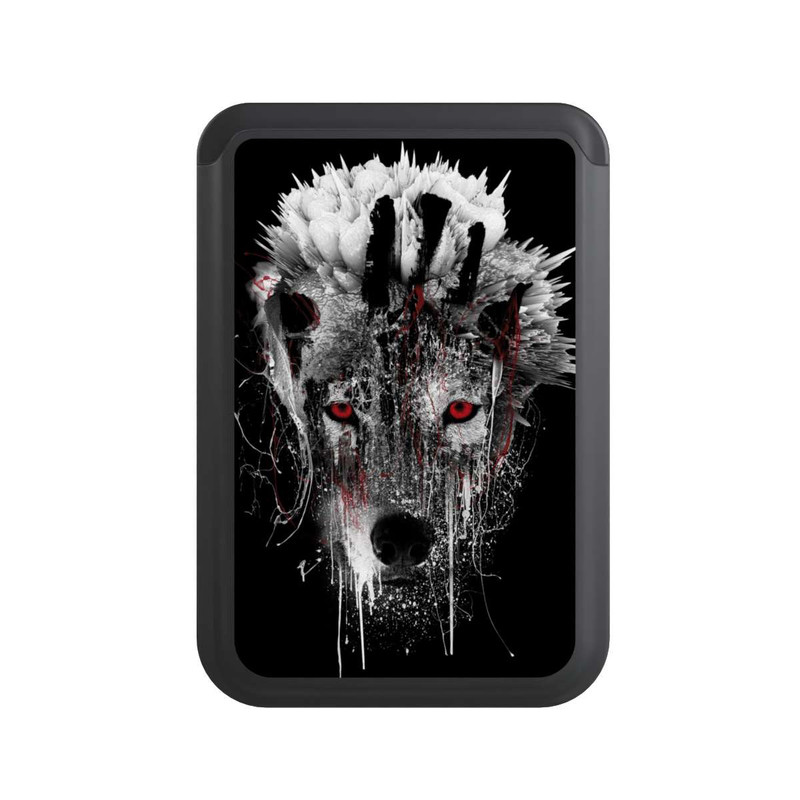  Cardholder Rote Augen Wolf