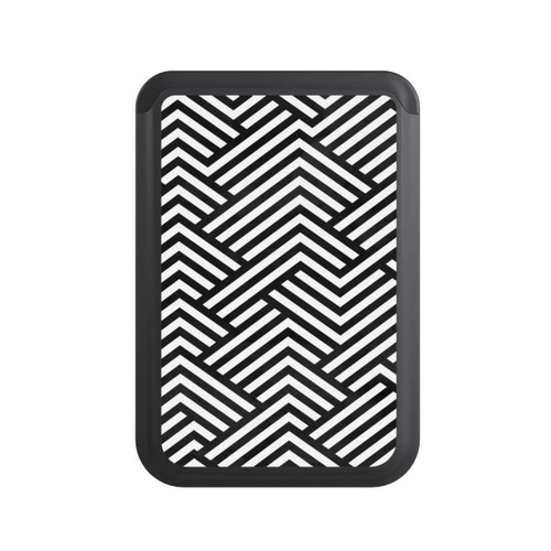  Cardholder Schwarz und Weiß ZigZag