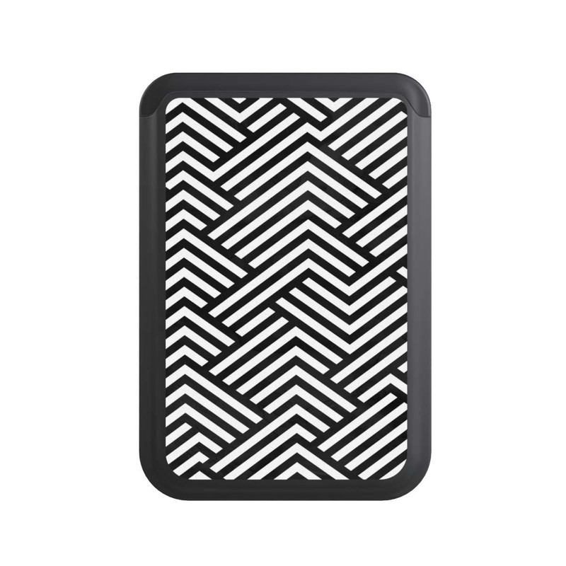  Cardholder ZigZag noir et blanc