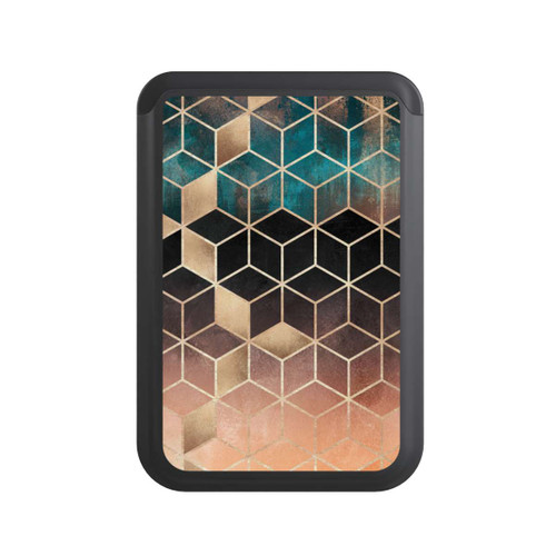  Cardholder Ombre Traum Würfel Gold Druck