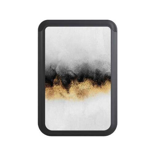 Cardholder Grauer Himmelstaub Golddruck