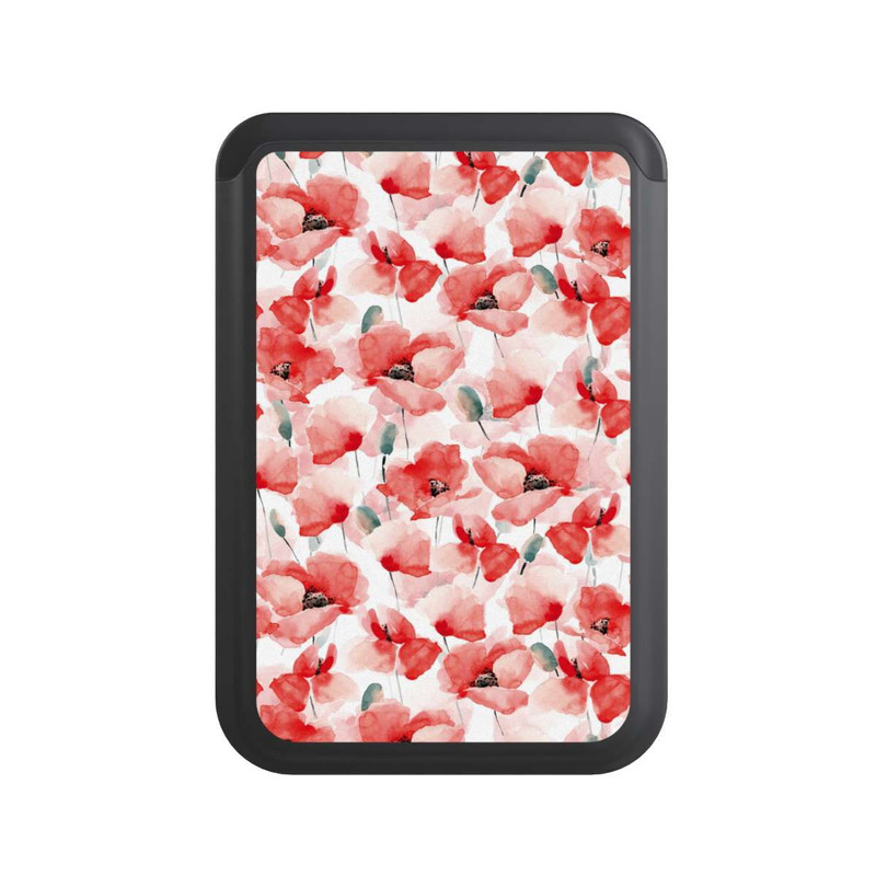  Cardholder Mohnblumen Muster