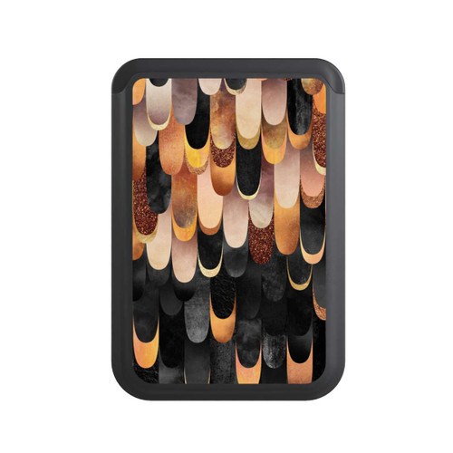  Cardholder Gefiedertes Kupfer und Schwarz