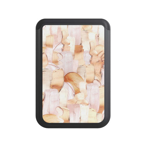  Cardholder White/Gold Brush Pattern