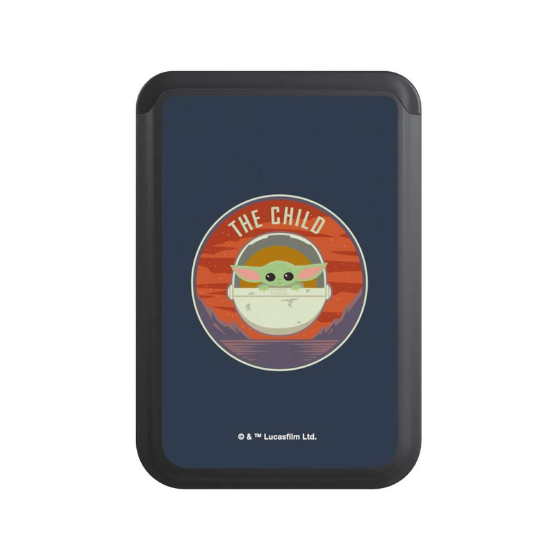  Cardholder The Child Badge bleu