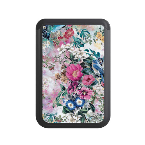  Cardholder Vögel und Blumen
