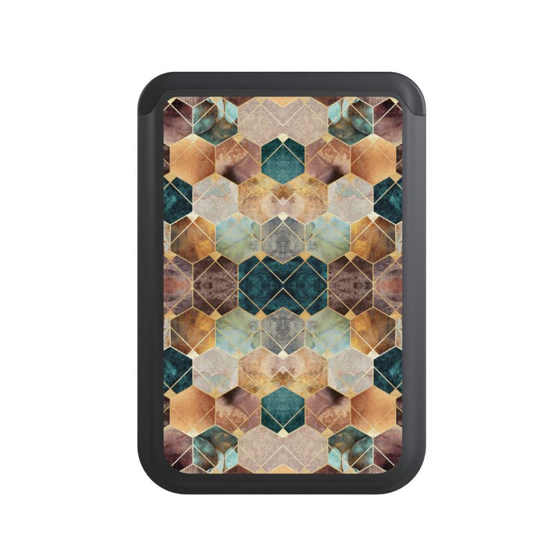  Cardholder Hexagones et diamants naturels