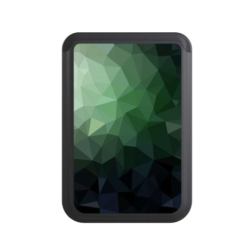  Cardholder Polygonal Mosaic Green