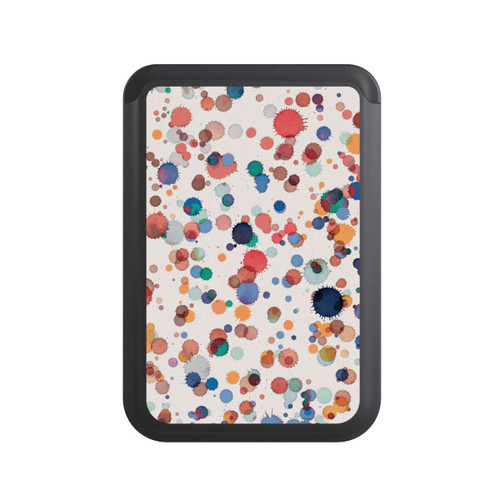  Cardholder Tropfen Aquarell Textur Blau Gelb