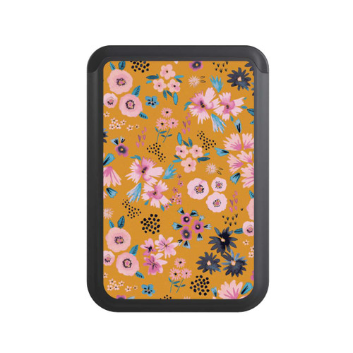  Cardholder Petites Fleurs Jaune Moutarde