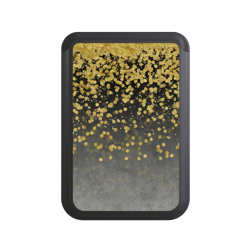  Cardholder Pluie glamoureuse dorée