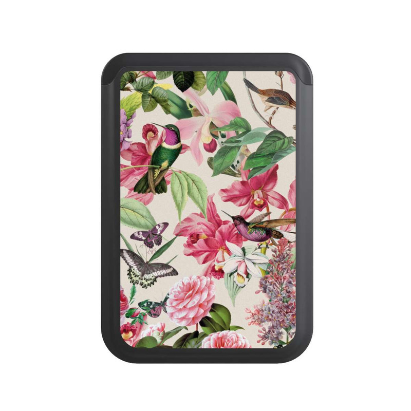  Cardholder Colibris et roses