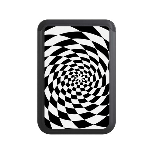  Cardholder Schwarz-Weiß Illusion