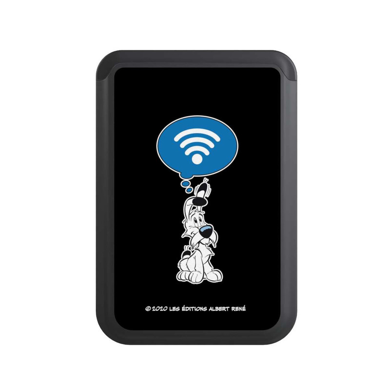  Cardholder Idéfix WI-FI Sur Fond Noir