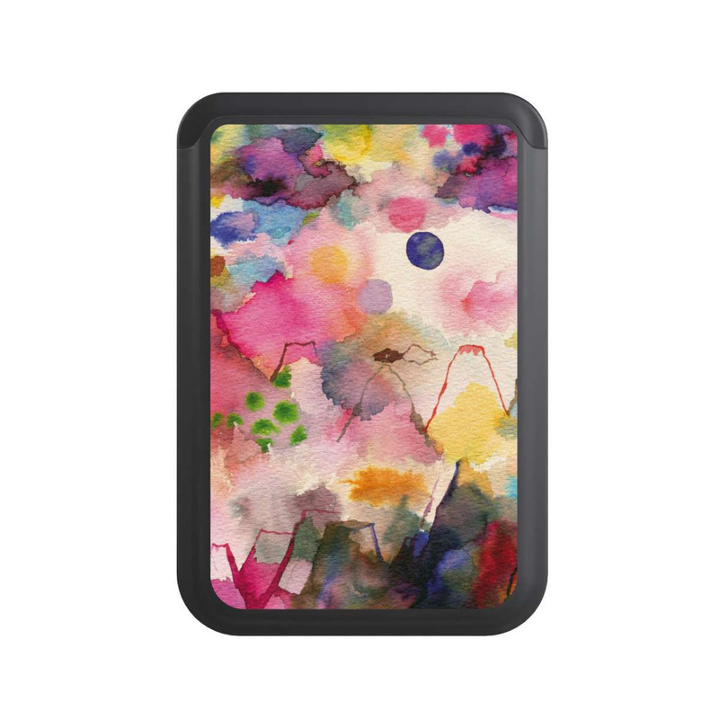  Cardholder Aquarell bunte Berge