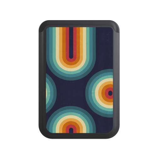  Cardholder Double Rainbow on Blue