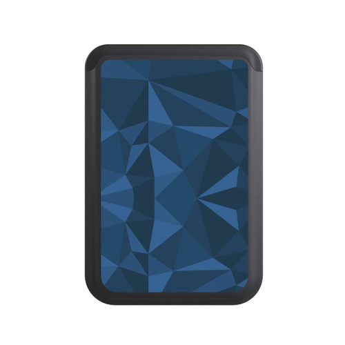  Cardholder Polygon Pattern Blue