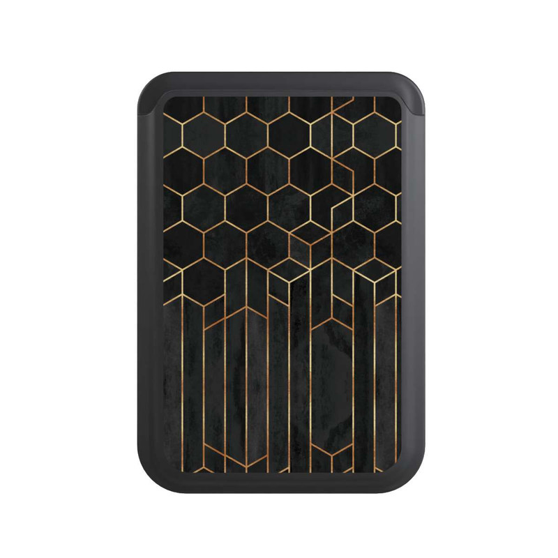  Cardholder Schwarze Sechsecke