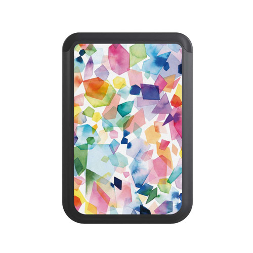  Cardholder Colorful Watercolor Gems Diamonds
