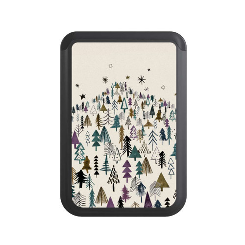  Cardholder Bergbäume Wald Lila
