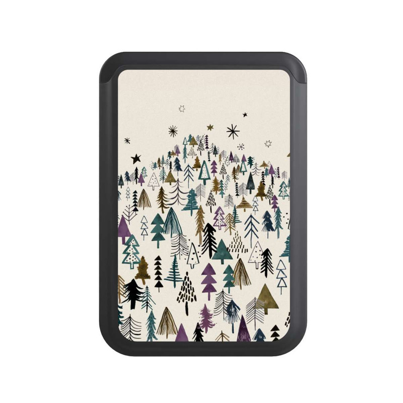  Cardholder Bergbäume Wald Lila