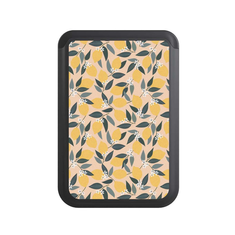  Cardholder Motif rose citron