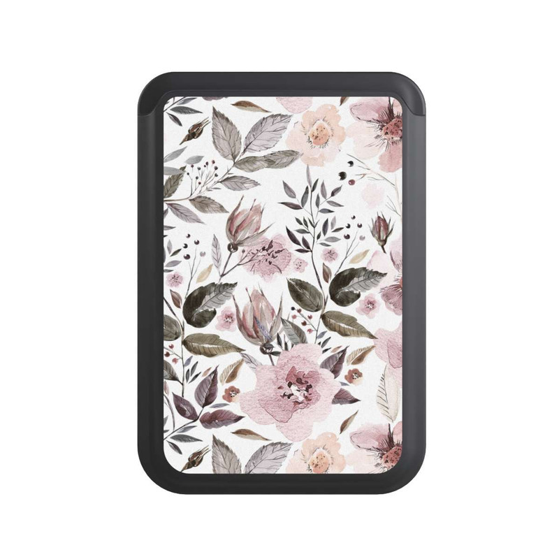  Cardholder Aquarell braune Rosenblüten