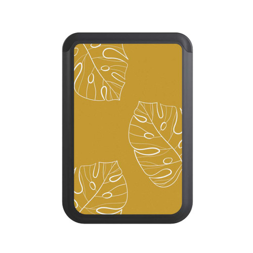  Cardholder Leaves Mustard Background
