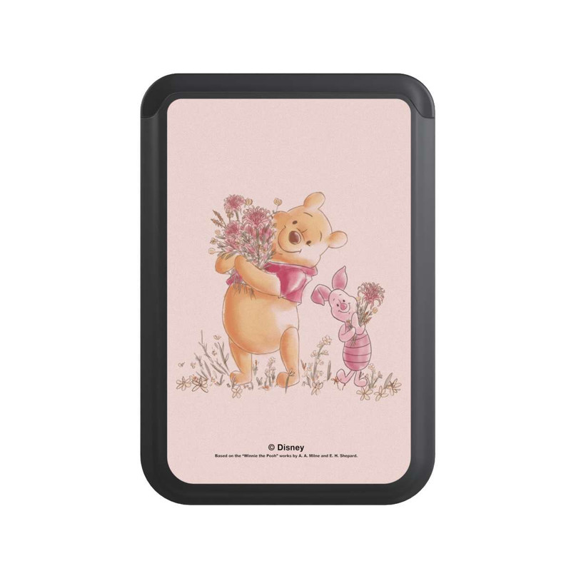  Cardholder Winnie & Porcinet avec des Fleurs